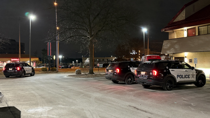 Police response at the Red Roof Inn on Algonquin Road in Arlington Heights